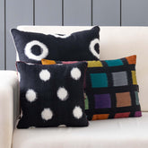 Ikat Cushion Covers Trio, 18, 12, 12x18 inches - Eyaas